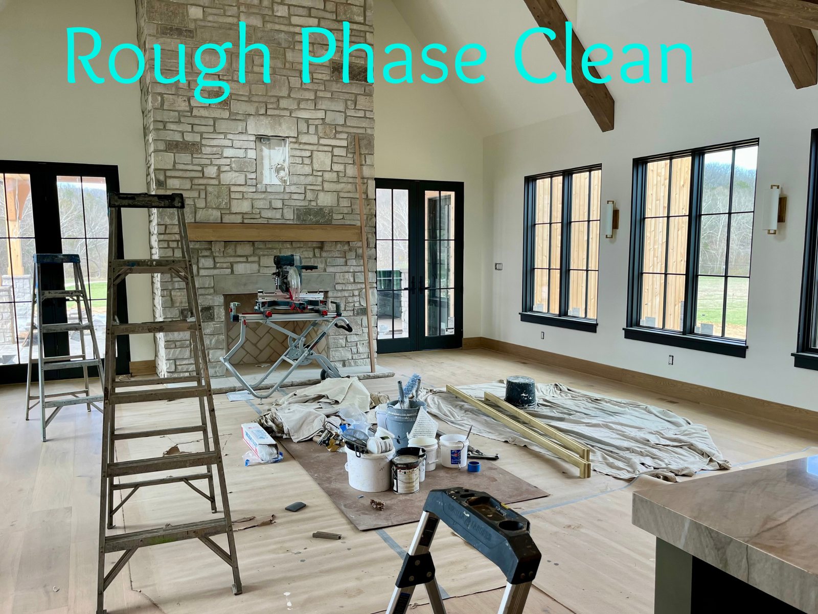 Rough phase post-construction cleaning project in the St. Louis area