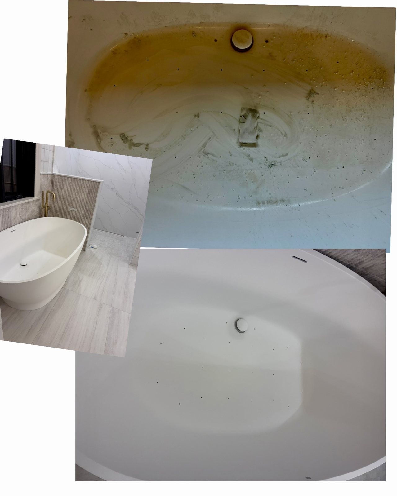 Bathroom cleaning before and after by Next Level Cleaning STL